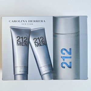 New Carolina Herrera 212 Men 3 Piece Gift Set - New In Box